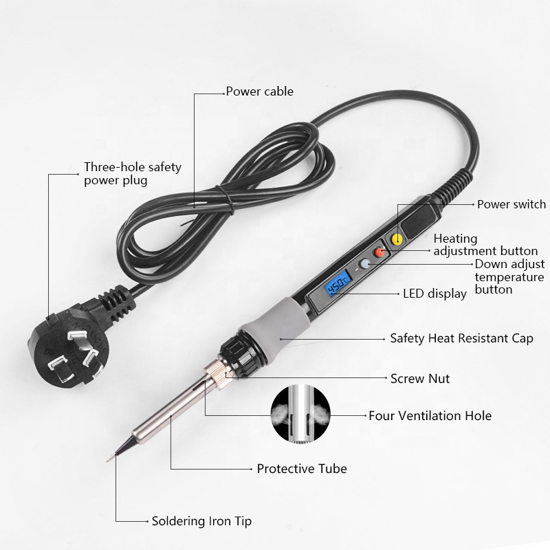Digital Display Electric Solde - огляд і ціна Soldering Iron Kit