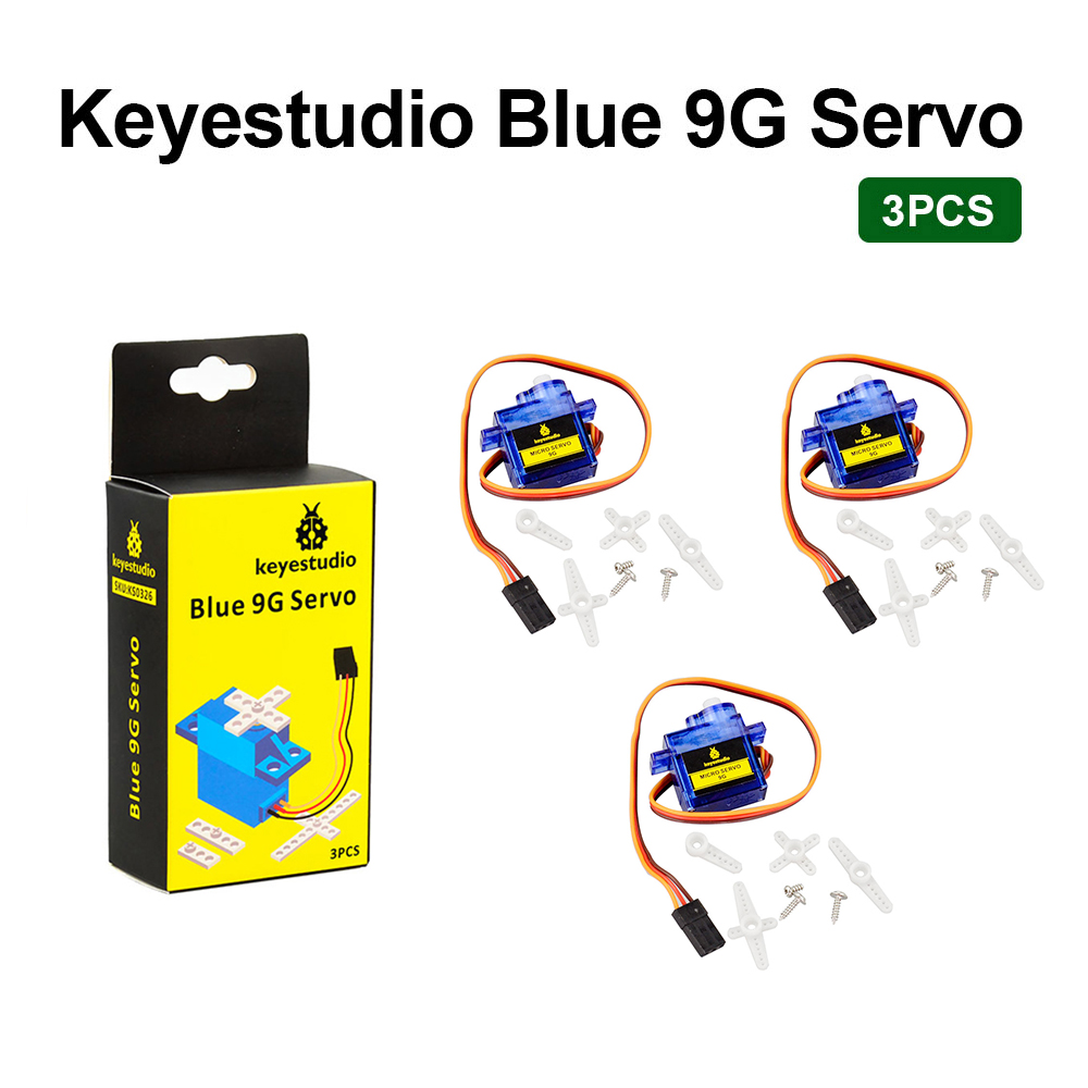 3 PCS Keyestudio MINI SG90 9G  - огляд і ціна Servo Motor Sg90