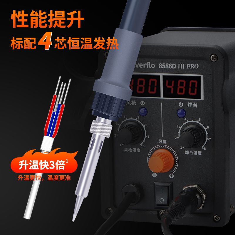 8586D Hot Air Rework Station S - огляд і ціна Soldering Iron Kit