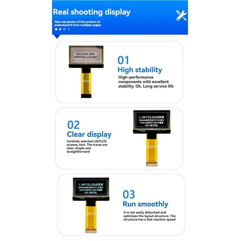 2026 New SSD1309 Chip OLED Dis - огляд і ціна Oled Display Module