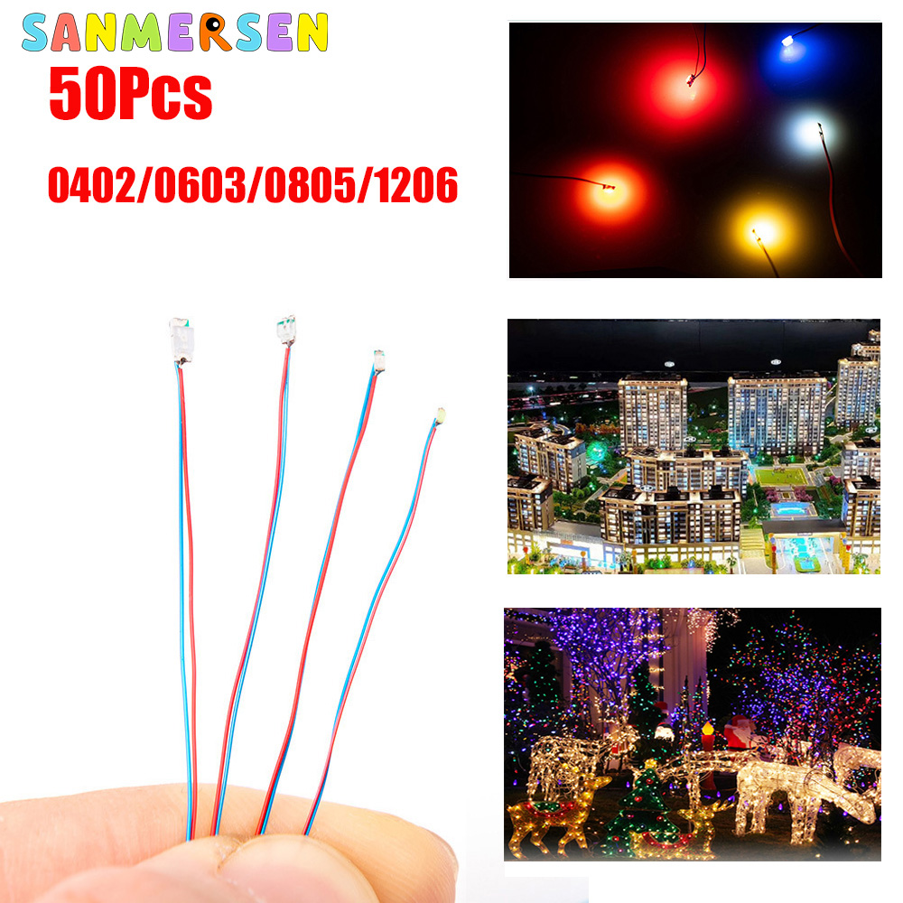50pcs 0805 1206 SMD Lamp Wired - огляд і ціна Smd Solder Paste