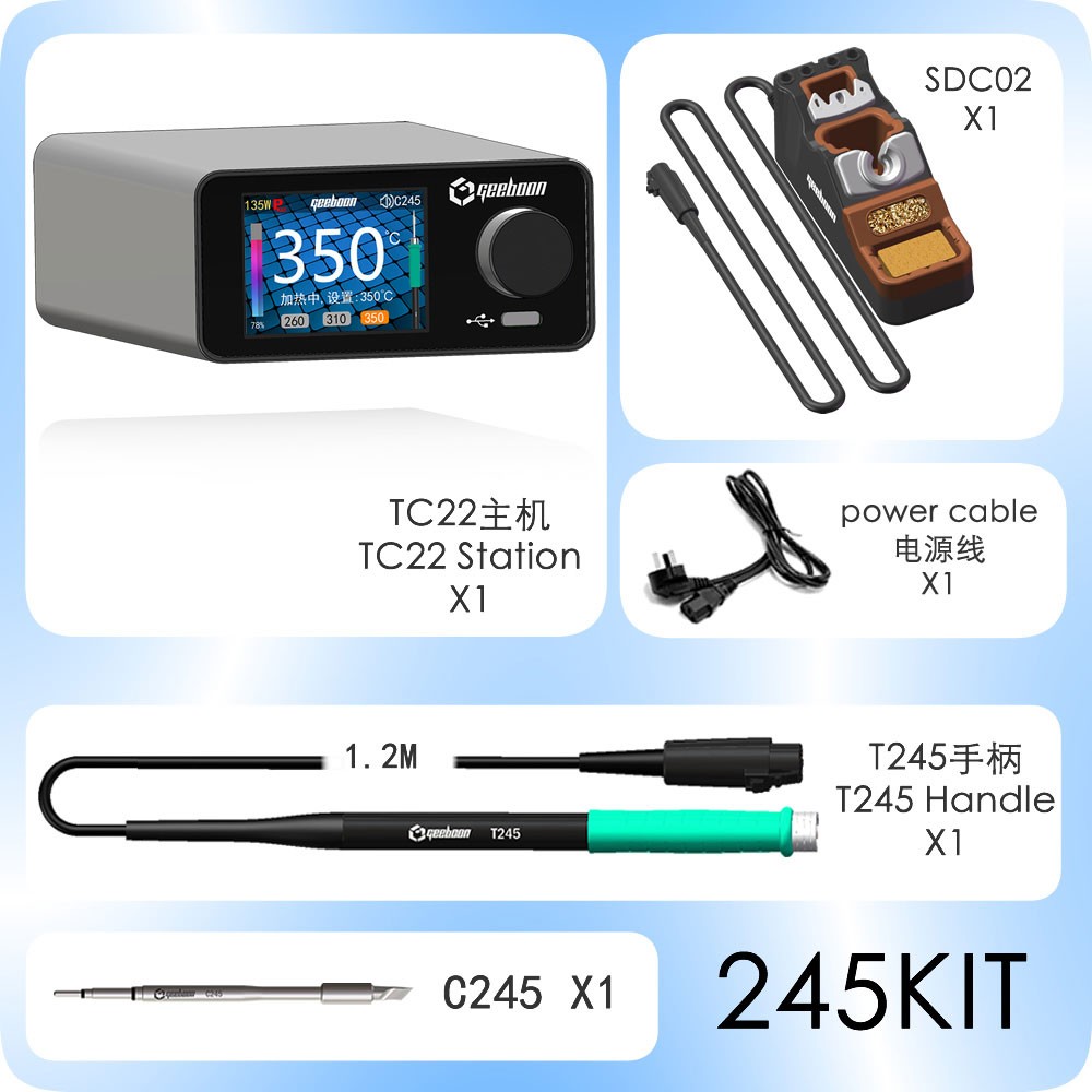 TC22 240W Soldering Station Ki - огляд і ціна Soldering Iron Kit